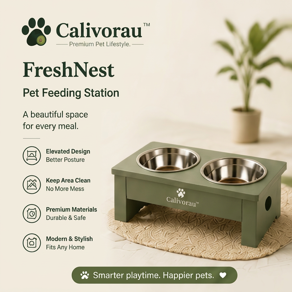 Calivorau™ FreshNest Pet Feeding Station