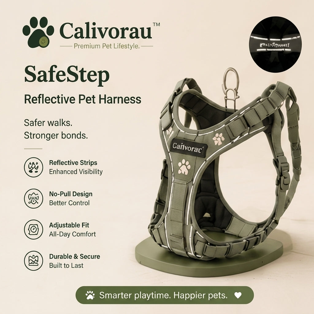Calivorau™ SafeStep Reflective Pet Harness